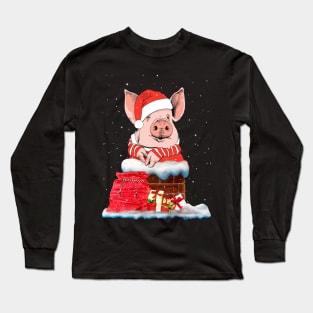 pig santa claus. Long Sleeve T-Shirt